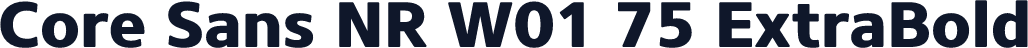 Core Sans NR W01 75 ExtraBold
