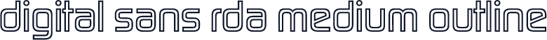 Digital Sans RDA Medium Outline