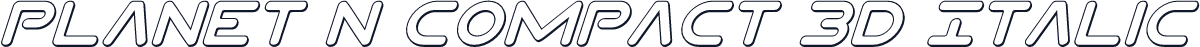 Planet N Compact 3D Italic