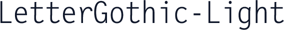 LetterGothic-Light