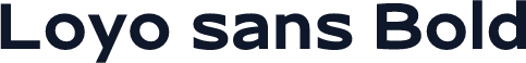 Loyo sans Bold