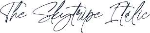 The Skytripe Italic