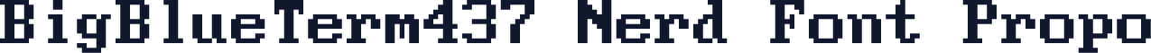 BigBlueTerm437 Nerd Font Propo