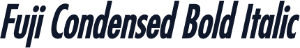 Fuji Condensed Bold Italic