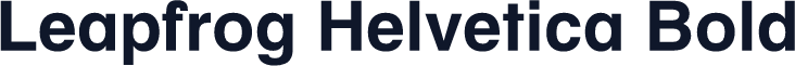 Leapfrog Helvetica Bold