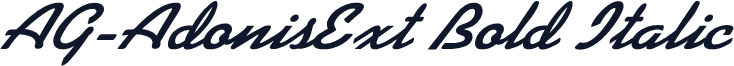 AG-AdonisExt Bold Italic