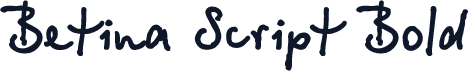 Betina Script Bold