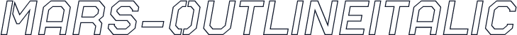 Mars-OutlineItalic