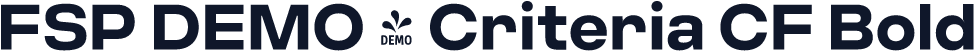 FSP DEMO - Criteria CF Bold