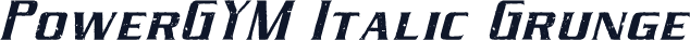PowerGYM Italic Grunge