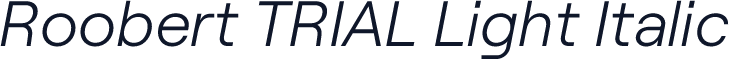 Roobert TRIAL Light Italic