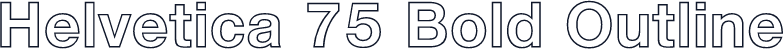 Helvetica 75 Bold Outline