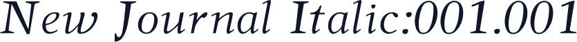New Journal Italic:001.001