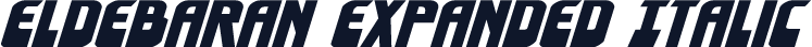 Eldebaran Expanded Italic