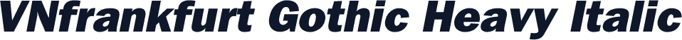 VNfrankfurt Gothic Heavy Italic
