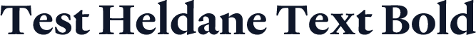 Test Heldane Text Bold