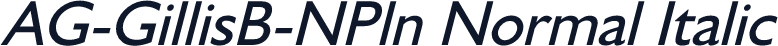 AG-GillisB-NPln Normal Italic