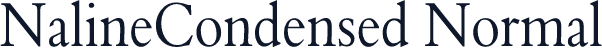 NalineCondensed Normal