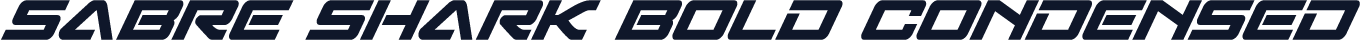 Sabre Shark Bold Condensed