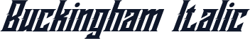 Buckingham Italic