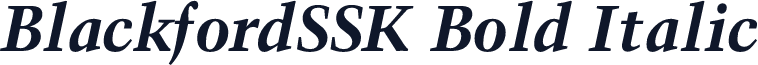 BlackfordSSK Bold Italic