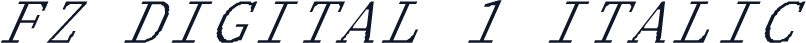 FZ DIGITAL 1 ITALIC