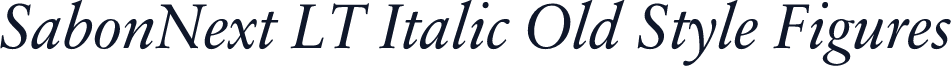 SabonNext LT Italic Old Style Figures