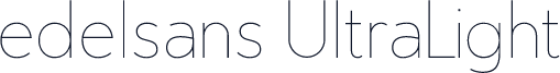 edelsans UltraLight