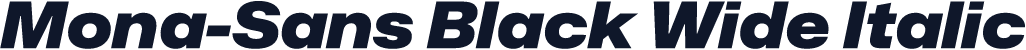 Mona-Sans Black Wide Italic