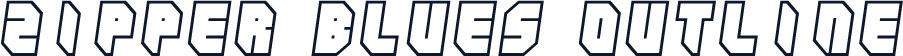 Zipper blues Outline