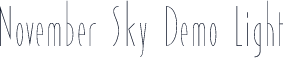 November Sky Demo Light