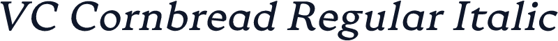 VC Cornbread Regular Italic