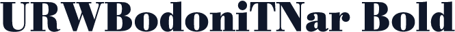 URWBodoniTNar Bold