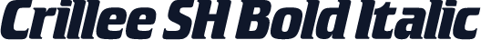 Crillee SH Bold Italic