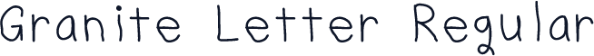 Granite Letter Regular