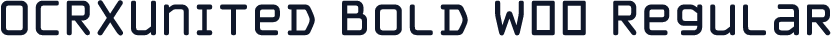 OCRXUnited Bold W00 Regular