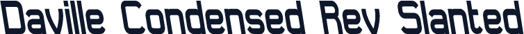 Daville Condensed Rev Slanted