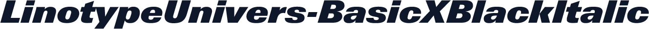 LinotypeUnivers-BasicXBlackItalic