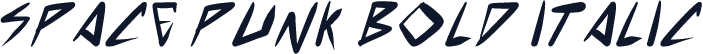space punk Bold Italic