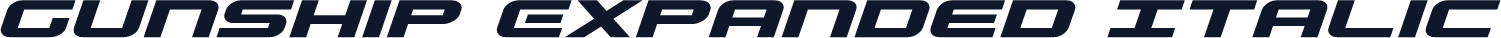 Gunship Expanded Italic