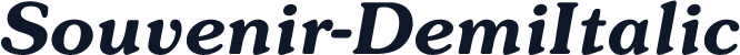 Souvenir-DemiItalic