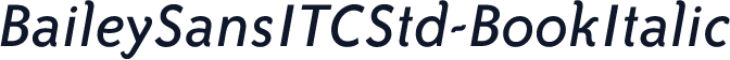 BaileySansITCStd-BookItalic