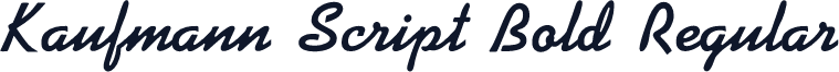 Kaufmann Script Bold Regular