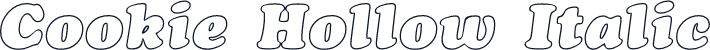 Cookie Hollow Italic