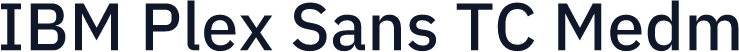 IBM Plex Sans TC Medm