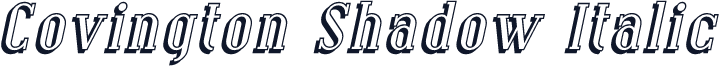 Covington Shadow Italic