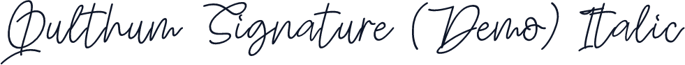 Qulthum Signature (Demo) Italic