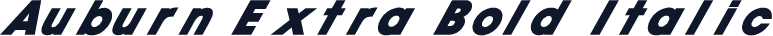 Auburn Extra Bold Italic