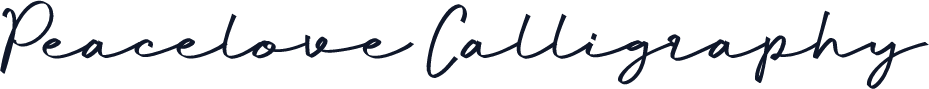 Peacelove Calligraphy