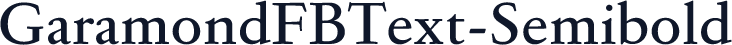 GaramondFBText-Semibold